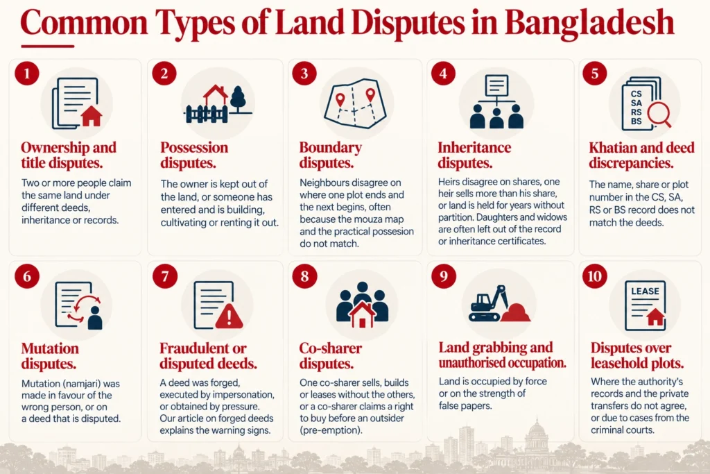 Land lawyer in Dhaka explaining land dispute